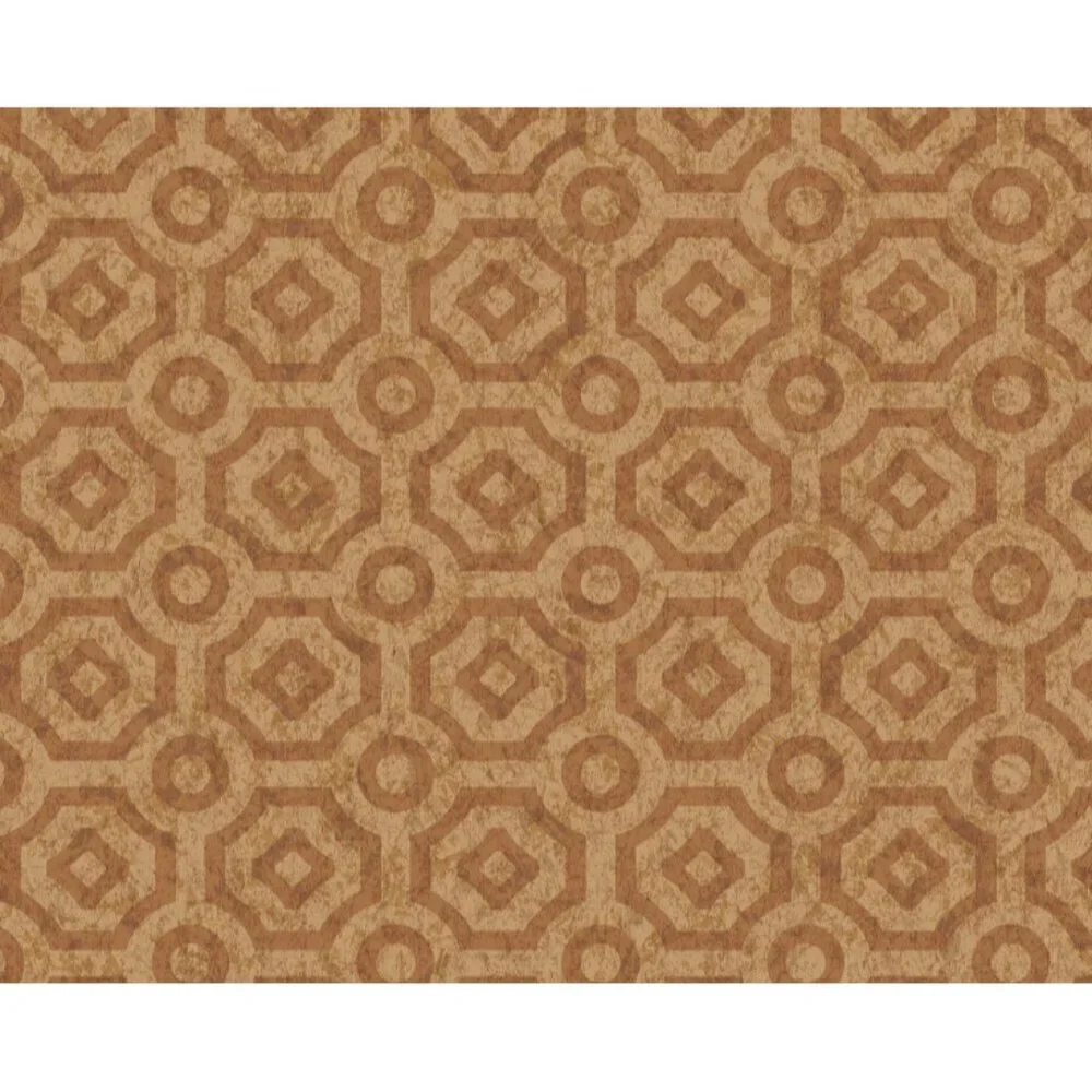 New Cole & Son Queen's Quarter Wallpaper 118/10025 A001 Metallic Copper